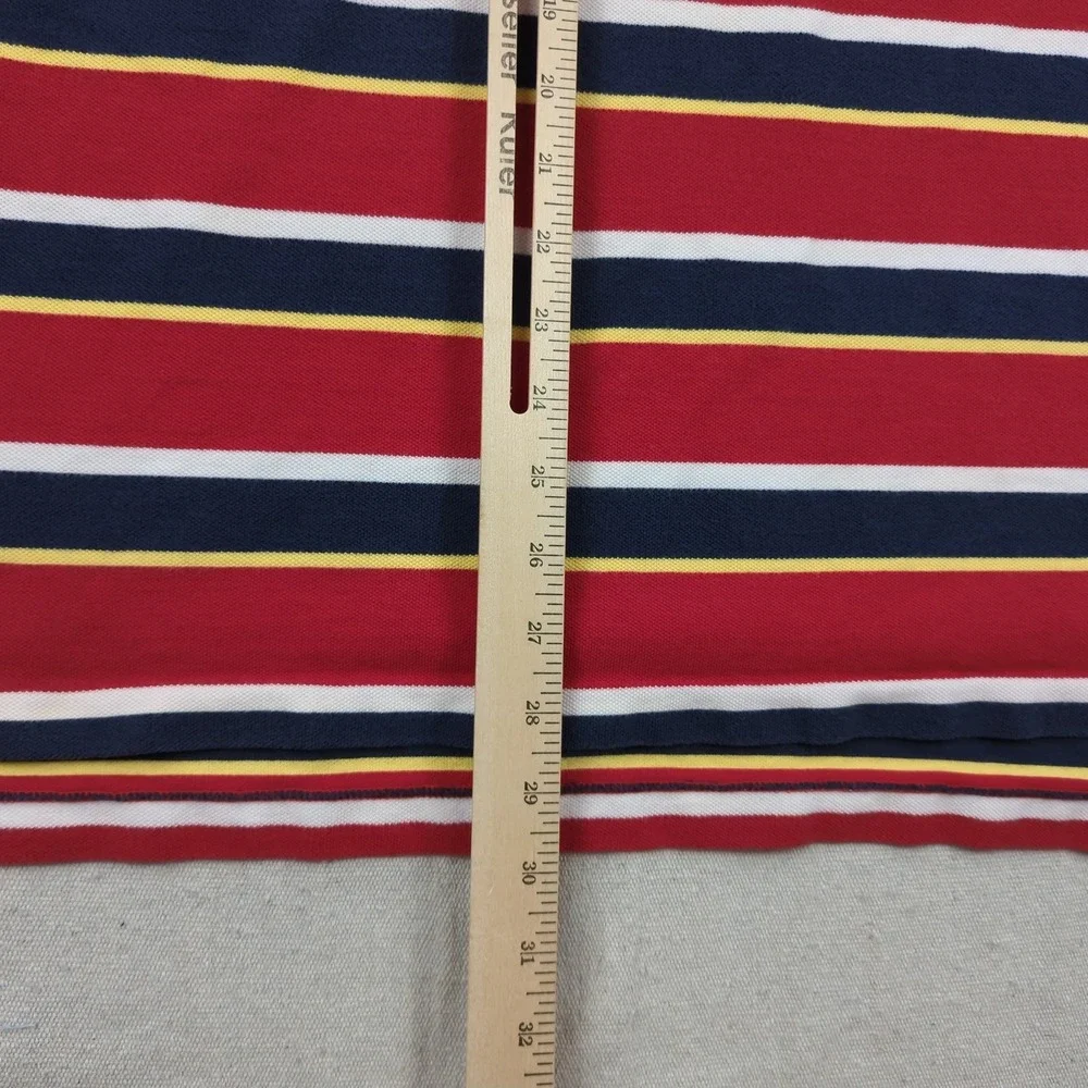 Polo Ralph Lauren Shirt Mens 2XLB Red Striped Casual Preppy